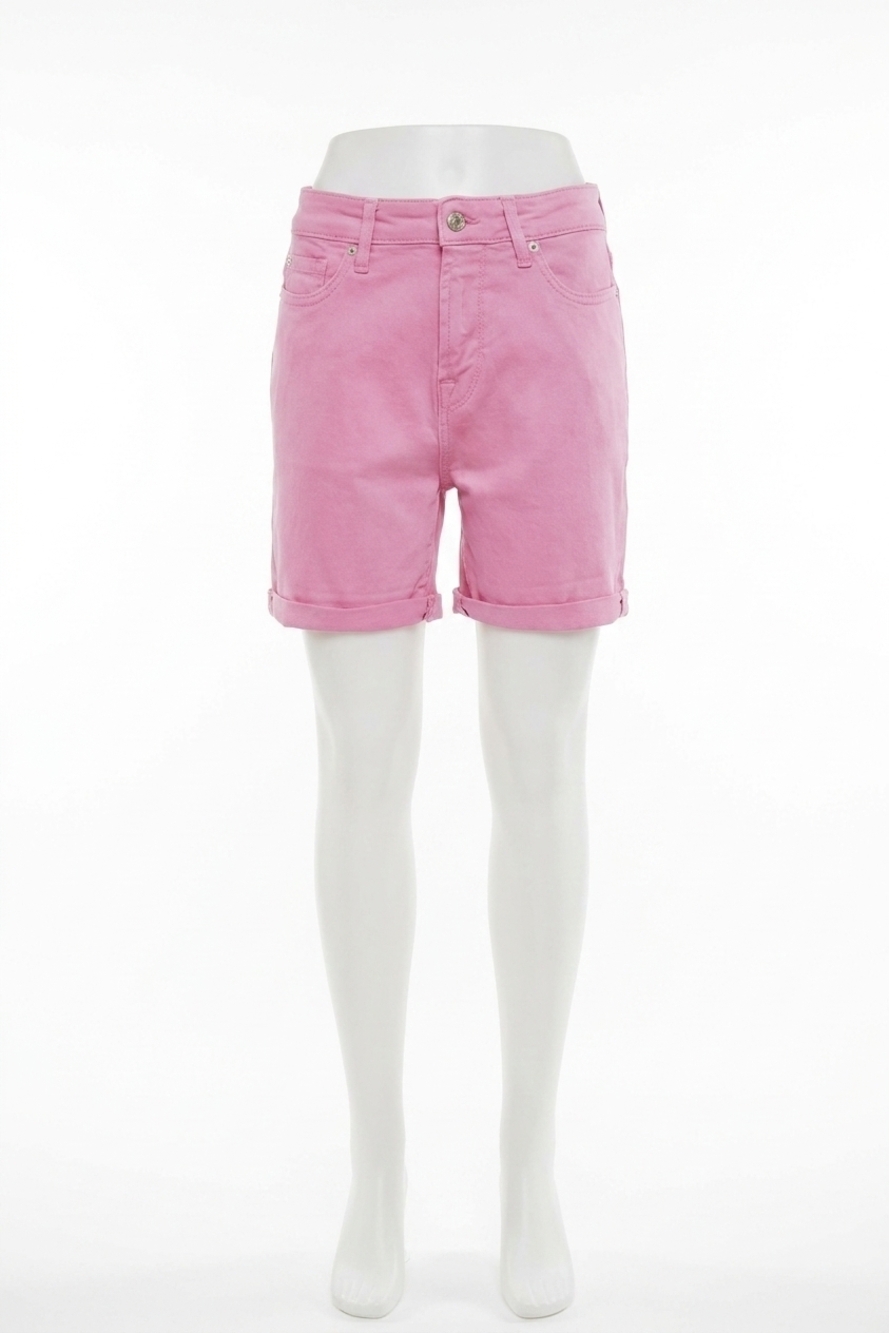 NEW 7 FOR ALL MANKIND women's denim shorts in pink
